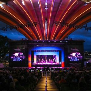 Freedom Mobile Arch at the PNE at Night