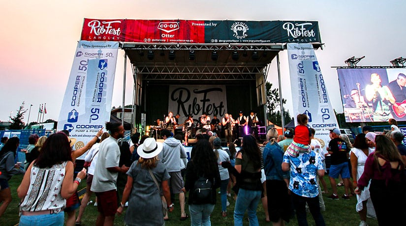Ribfest Langley live music