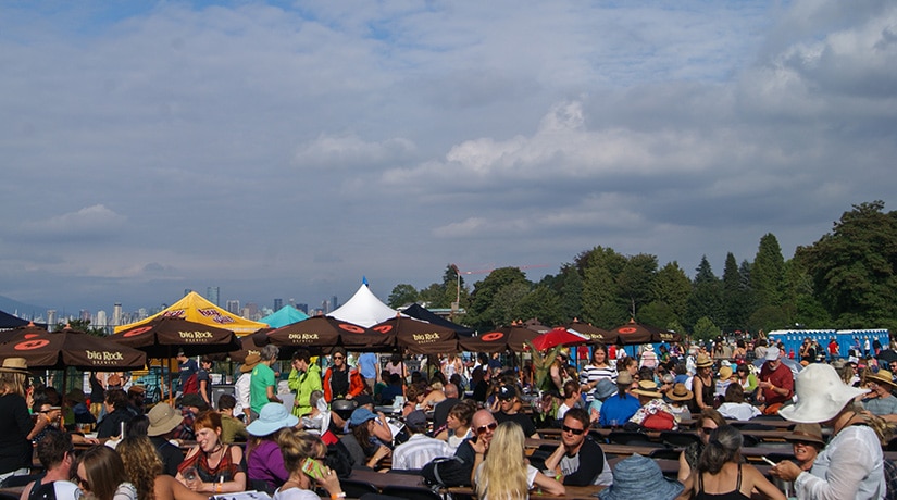Vancuver Folk Fest Beer Garden